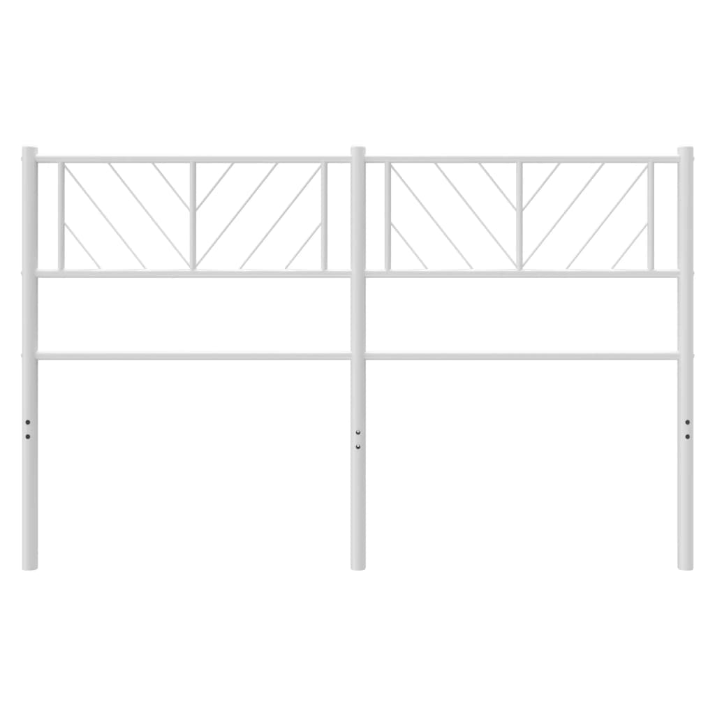 Tête de lit métal blanc 120 cm Têtes et pieds de lit vidaXL   