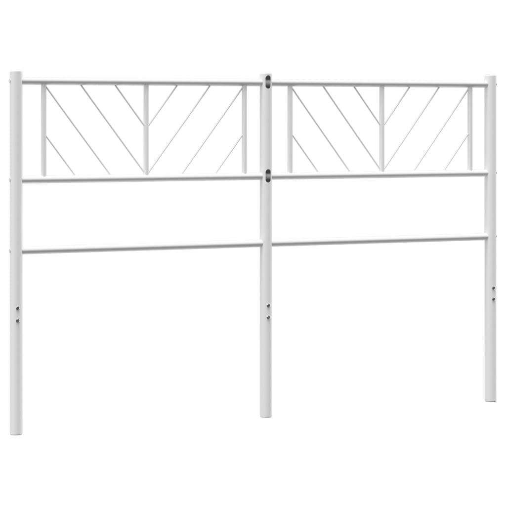 Tête de lit métal blanc 120 cm Têtes et pieds de lit vidaXL   