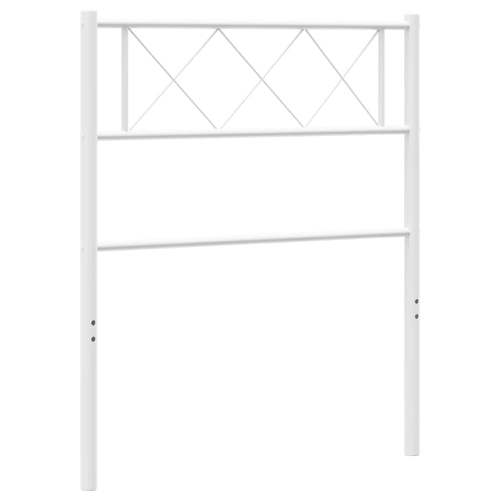 Tête de lit métal blanc 75 cm Têtes et pieds de lit vidaXL   