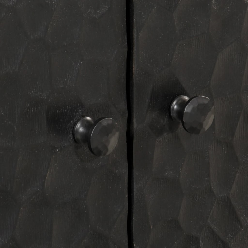 Image Armoires latérales 3pcs noir 60x33x75cm bois massif de manguier | Xios Store SNC vidaXL Xios Store SNC