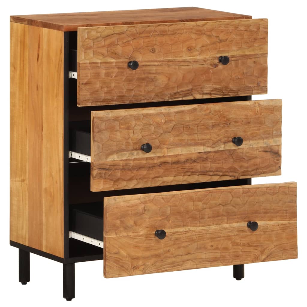 Image Armoires latérales 2 pcs 60x33x75 cm bois massif d'acacia | Xios Store SNC vidaXL Xios Store SNC