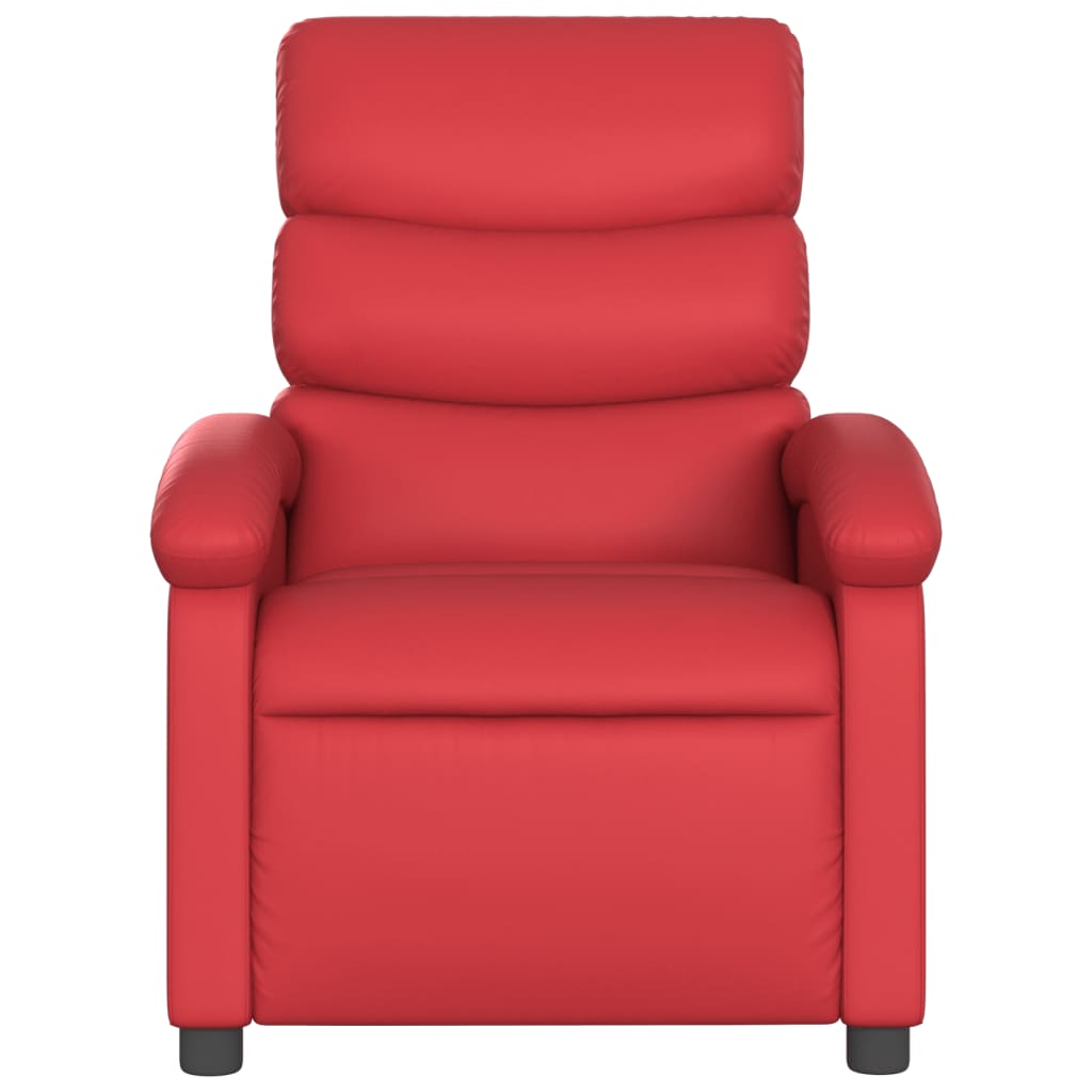 Fauteuil inclinable Rouge Similicuir Fauteuils vidaXL   