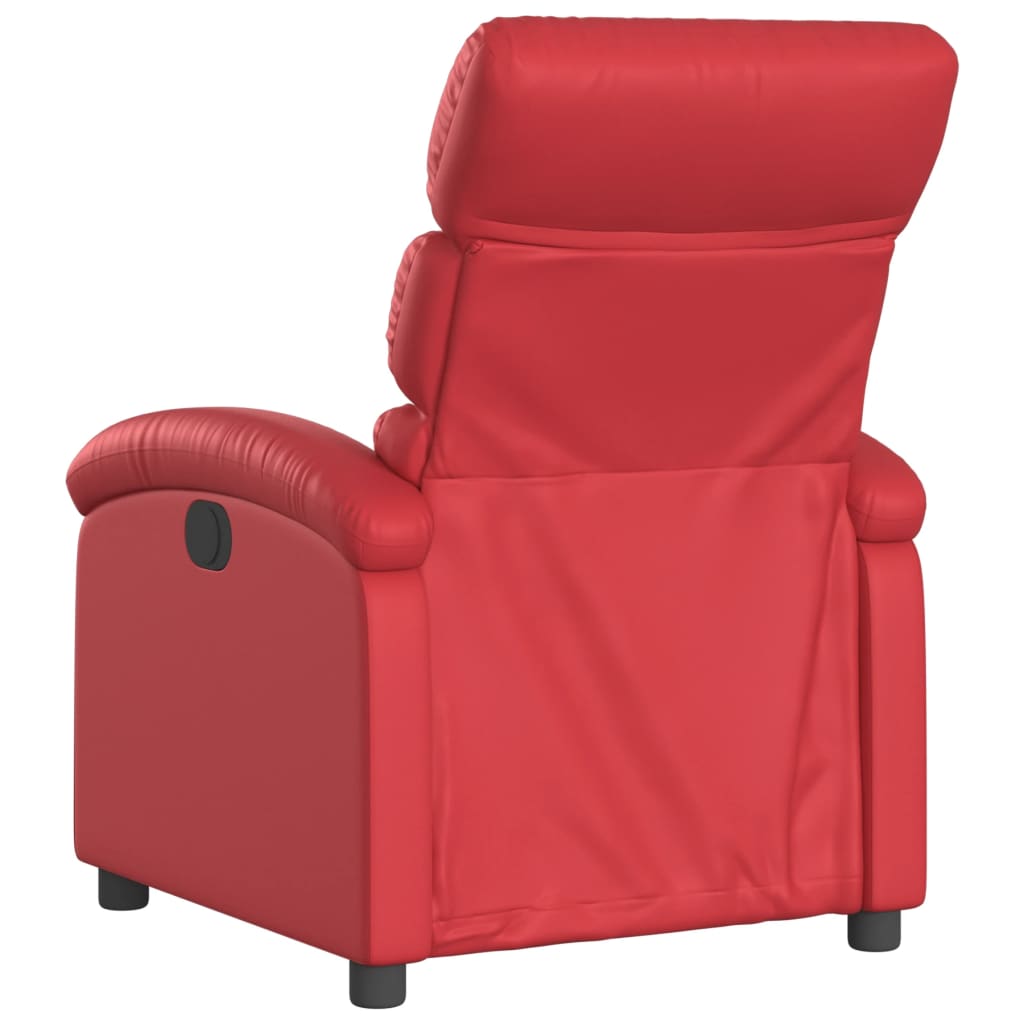 Fauteuil inclinable Rouge Similicuir Fauteuils vidaXL   