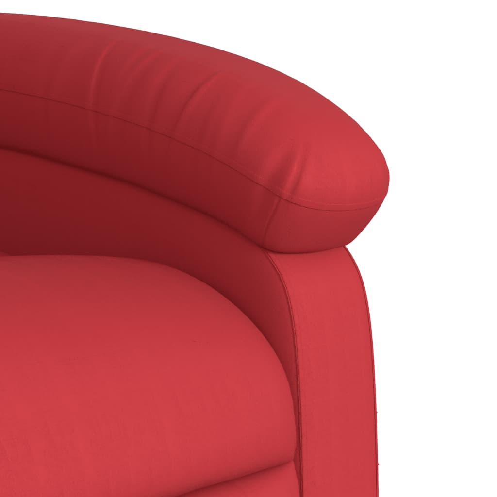 Fauteuil inclinable Rouge Similicuir Fauteuils vidaXL   