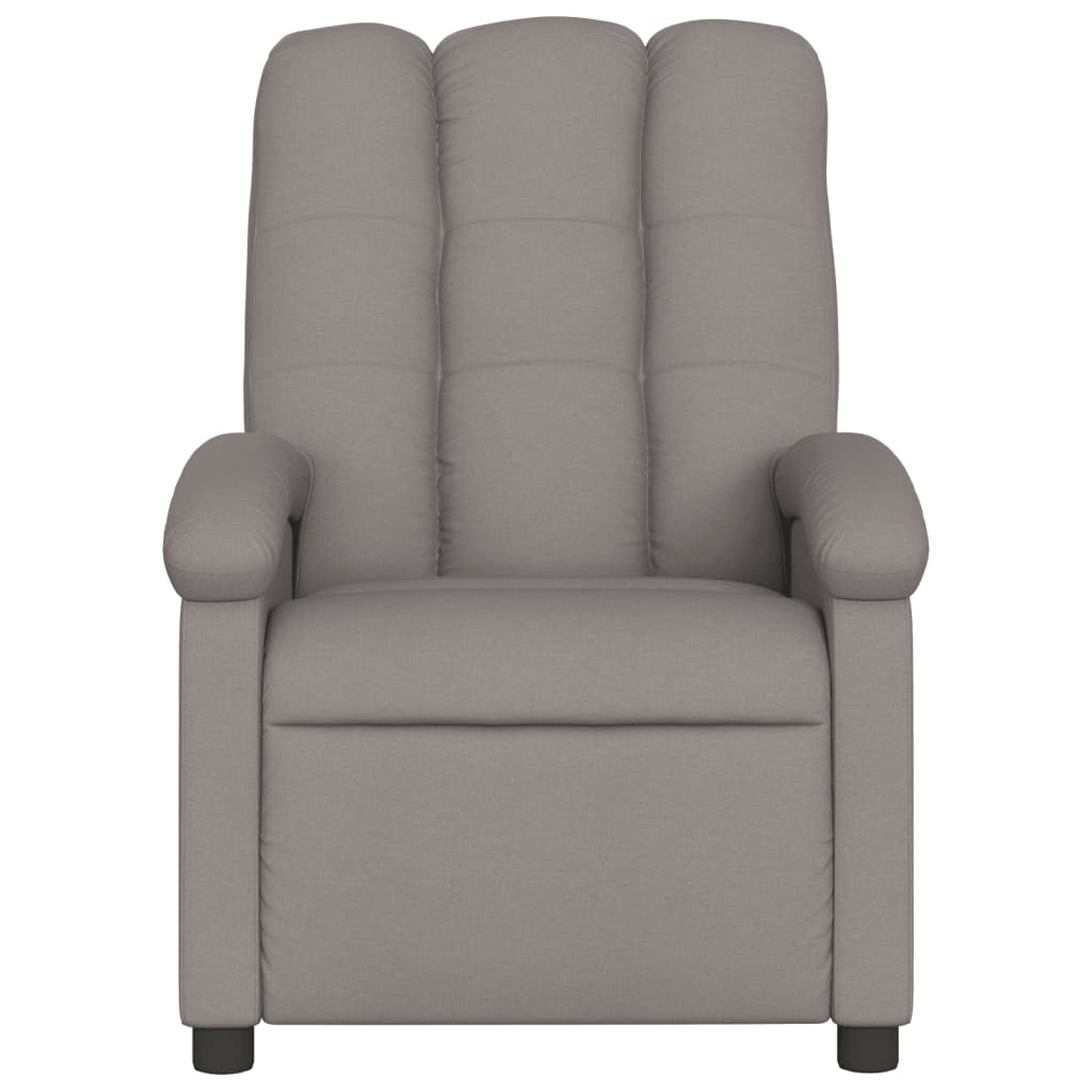 Fauteuil inclinable Taupe Tissu Fauteuils vidaXL   