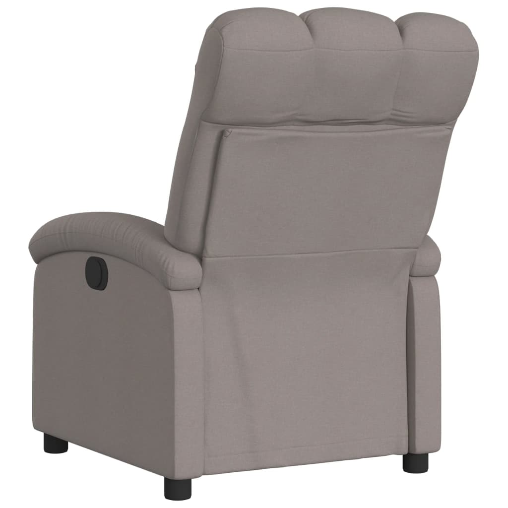 Fauteuil inclinable Taupe Tissu Fauteuils vidaXL   