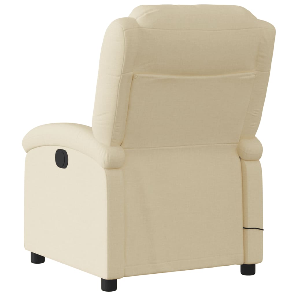 Fauteuil de massage inclinable Crème Tissu - Xios Store SNC