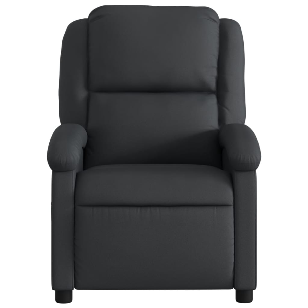 Fauteuil de massage inclinable noir cuir véritable Fauteuils vidaXL   