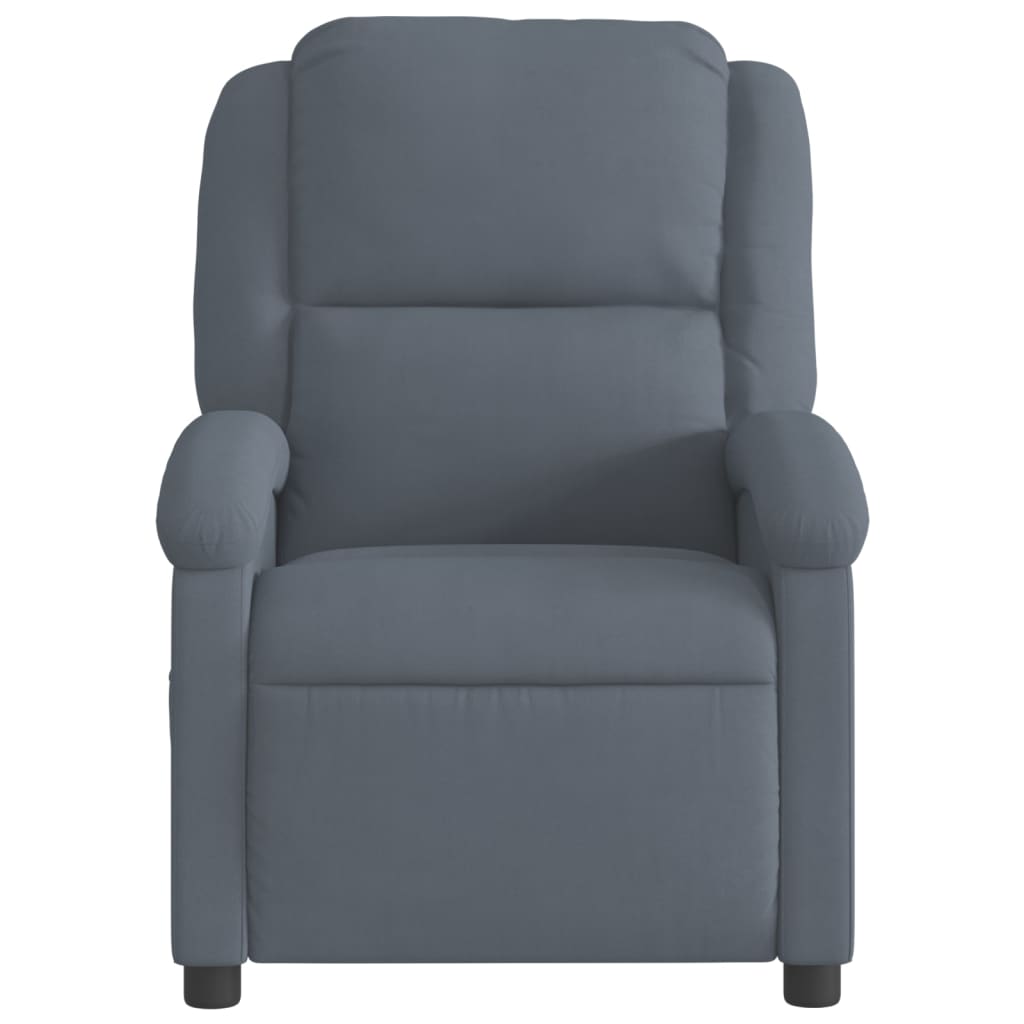 Fauteuil inclinable Gris foncé Velours - Xios Store SNC