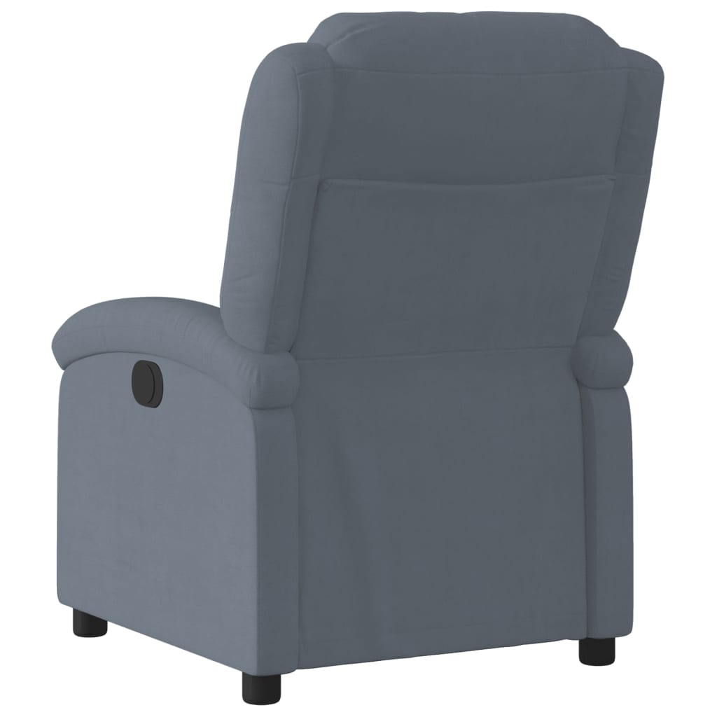 Fauteuil inclinable Gris foncé Velours - Xios Store SNC