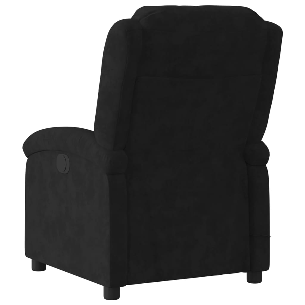 Fauteuil inclinable noir velours - Xios Store SNC