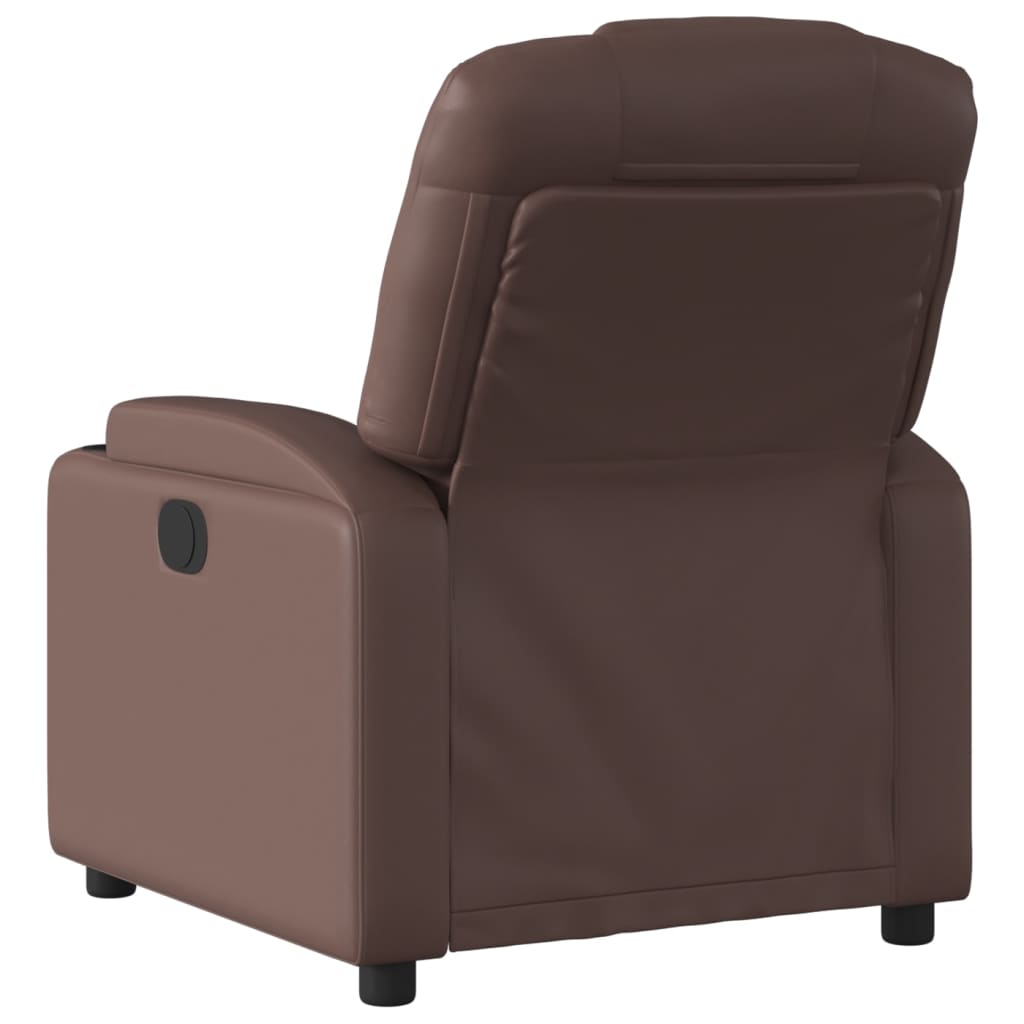 Fauteuil inclinable Marron Similicuir Fauteuils vidaXL   