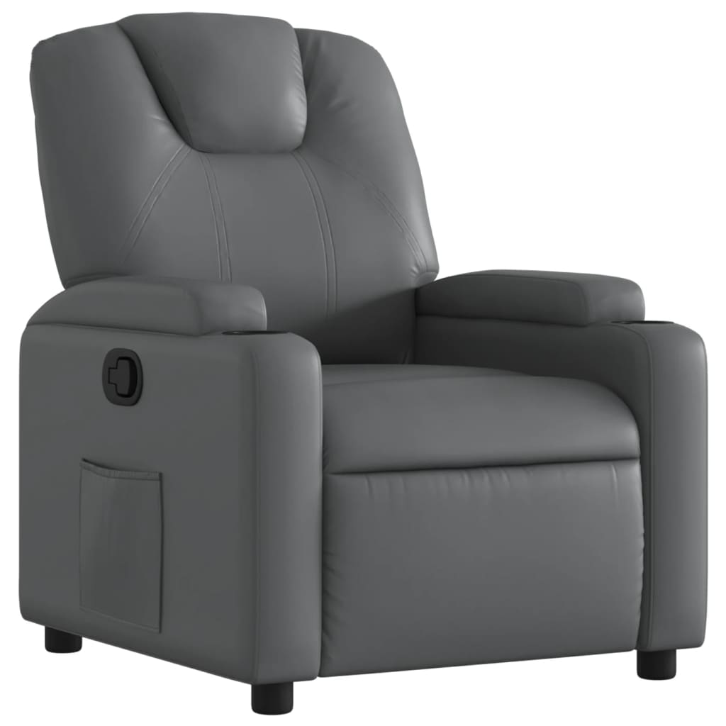 Fauteuil inclinable Gris Similicuir - Xios Store SNC