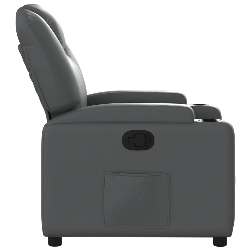 Fauteuil inclinable Gris Similicuir - Xios Store SNC