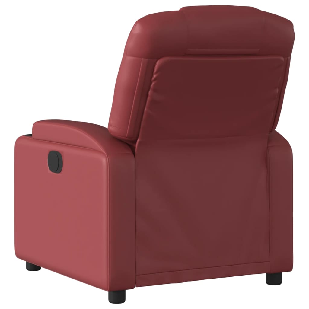 Fauteuil inclinable Rouge bordeaux Similicuir Fauteuils vidaXL   