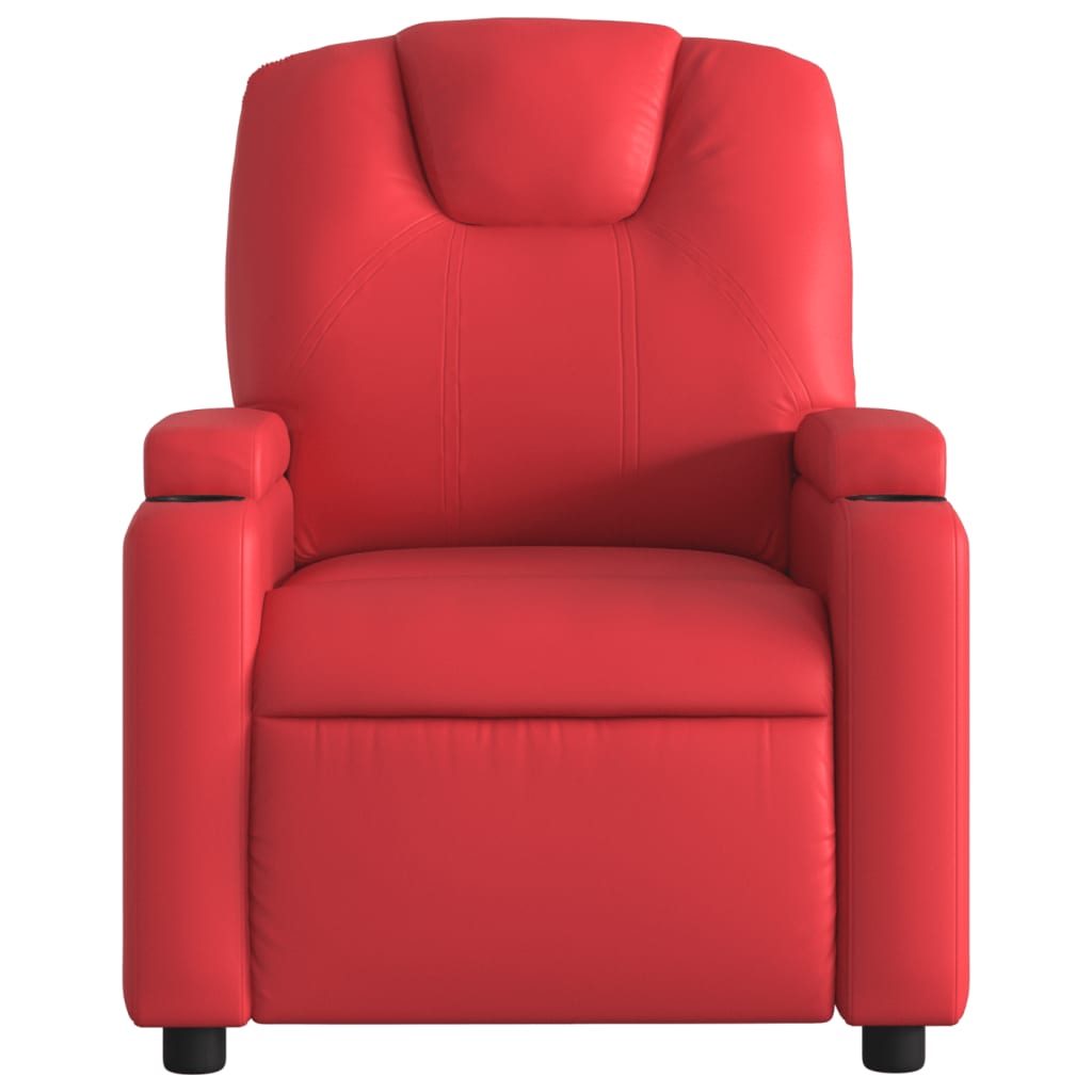 Fauteuil inclinable Rouge Similicuir Fauteuils vidaXL   