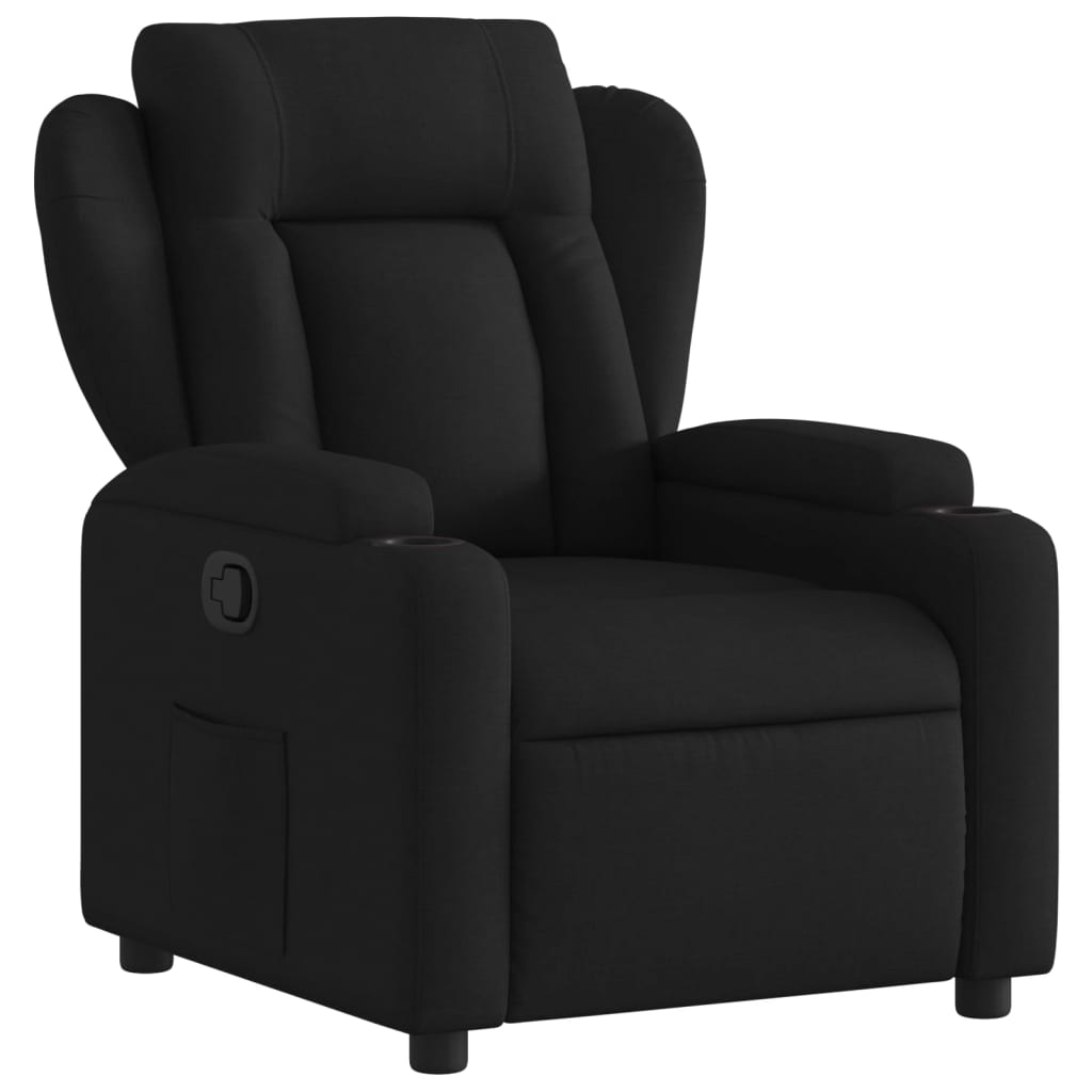 Fauteuil inclinable Noir Tissu Fauteuils vidaXL   