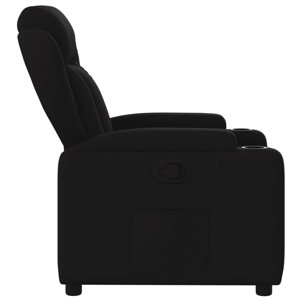 Fauteuil inclinable Noir Tissu Fauteuils vidaXL   