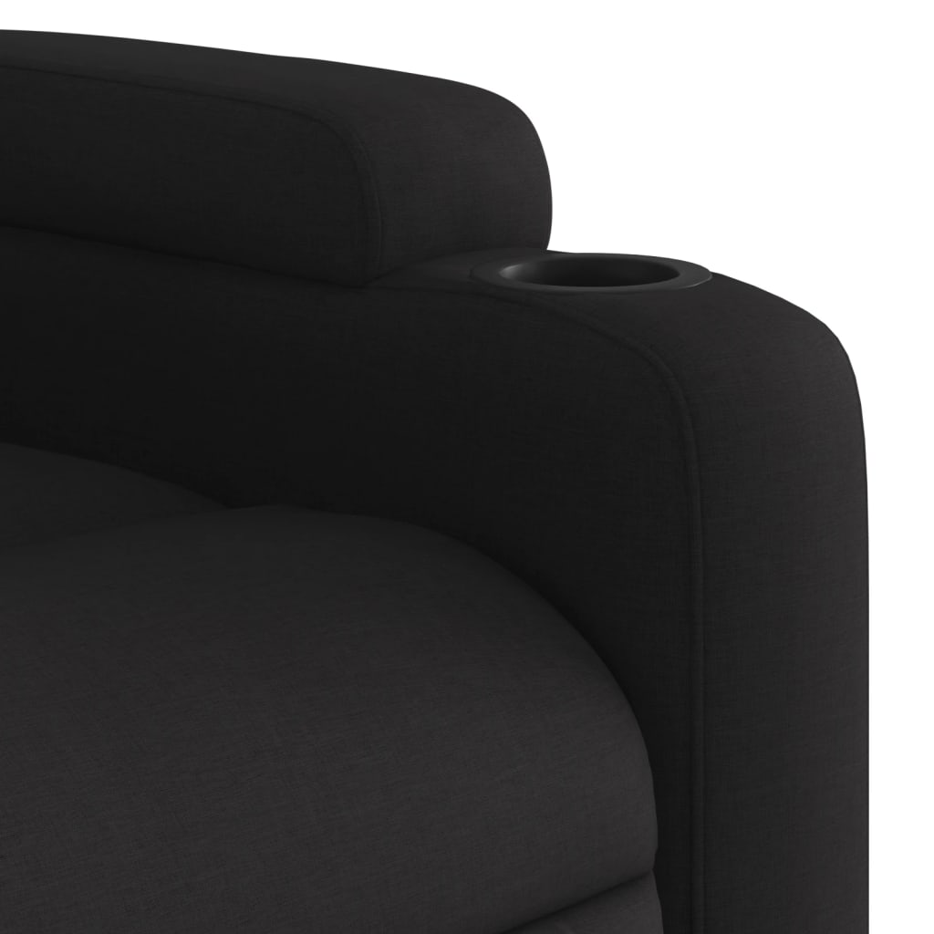 Fauteuil inclinable Noir Tissu Fauteuils vidaXL   