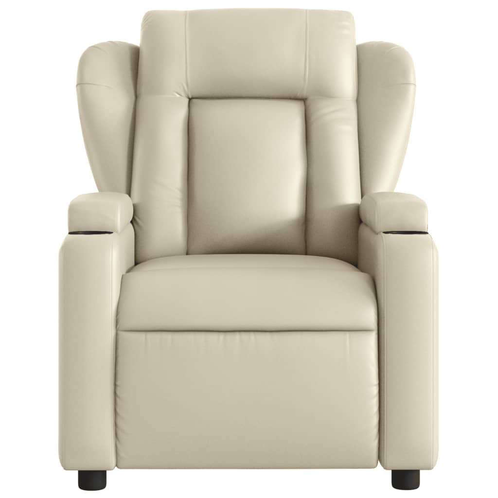 Fauteuil inclinable Crème Similicuir - Xios Store SNC