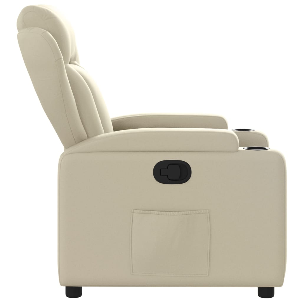 Fauteuil inclinable Crème Similicuir - Xios Store SNC