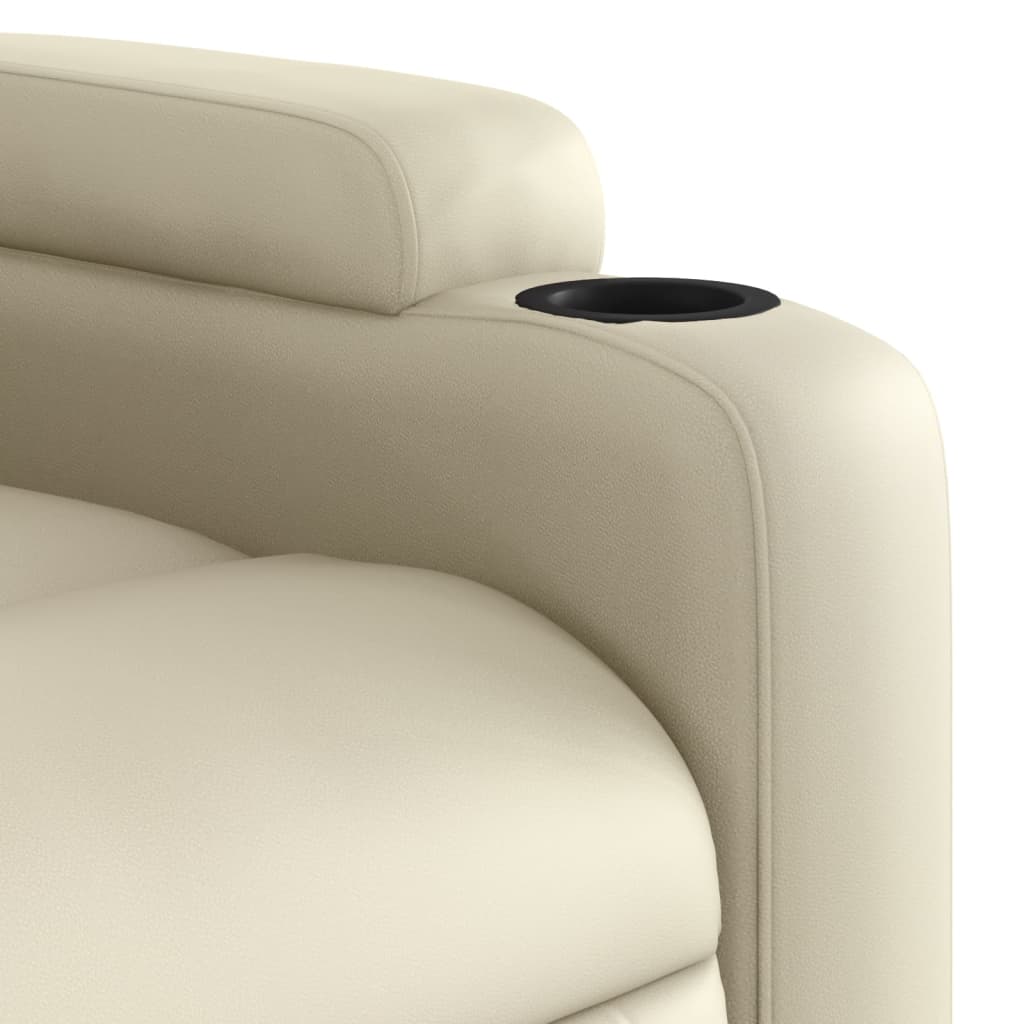 Fauteuil inclinable Crème Similicuir - Xios Store SNC