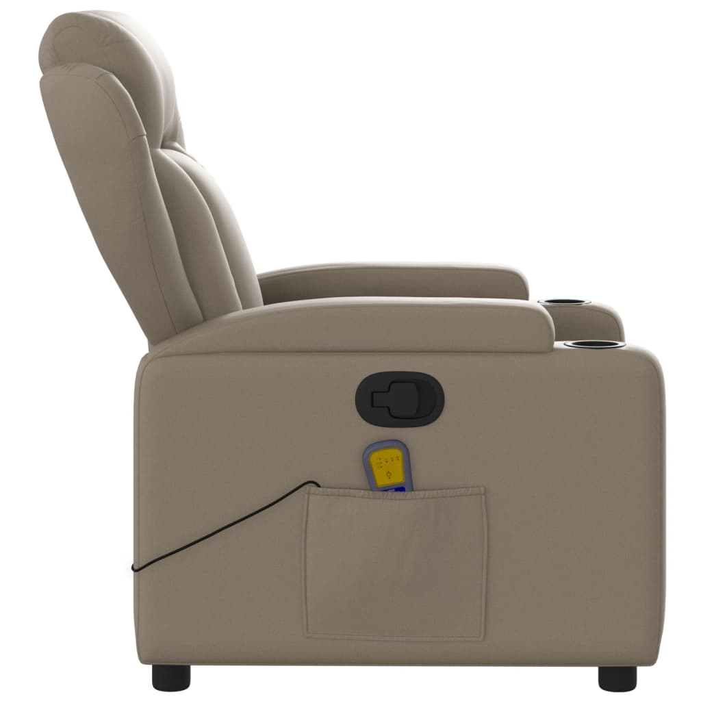 Fauteuil de massage inclinable Cappuccino Similicuir - Xios Store SNC