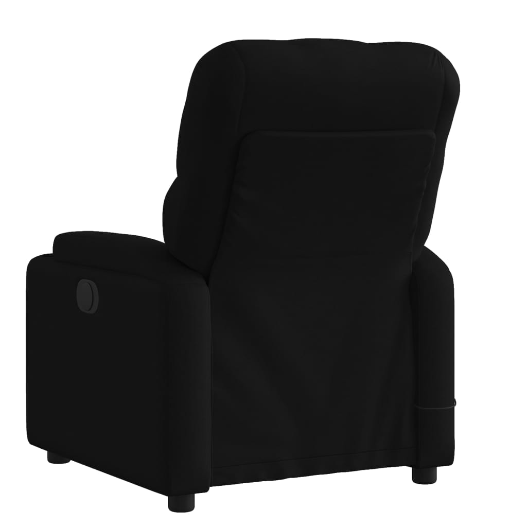 Fauteuil de massage inclinable Noir Tissu Fauteuils vidaXL   