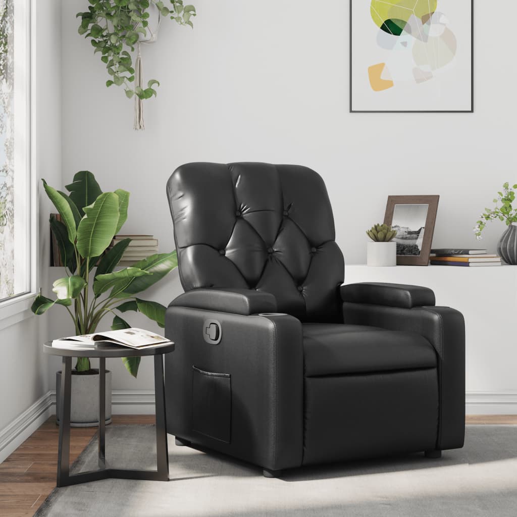 Fauteuil inclinable Noir Similicuir - Xios Store SNC