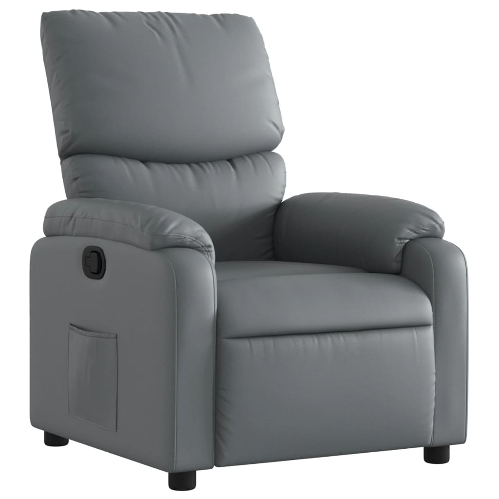 Fauteuil inclinable Gris Similicuir - Xios Store SNC