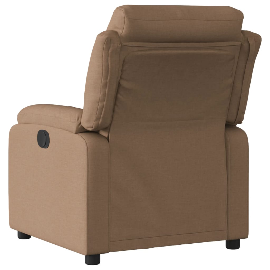 Fauteuil inclinable Marron Tissu Fauteuils vidaXL   