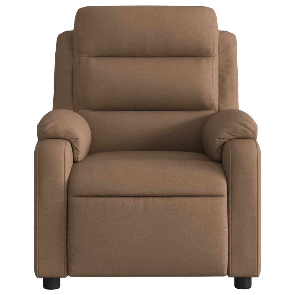 Fauteuil inclinable Marron Tissu Fauteuils vidaXL   