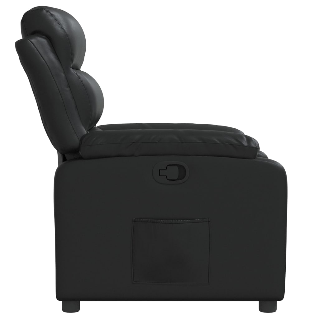 Fauteuil inclinable Noir Similicuir Fauteuils vidaXL   