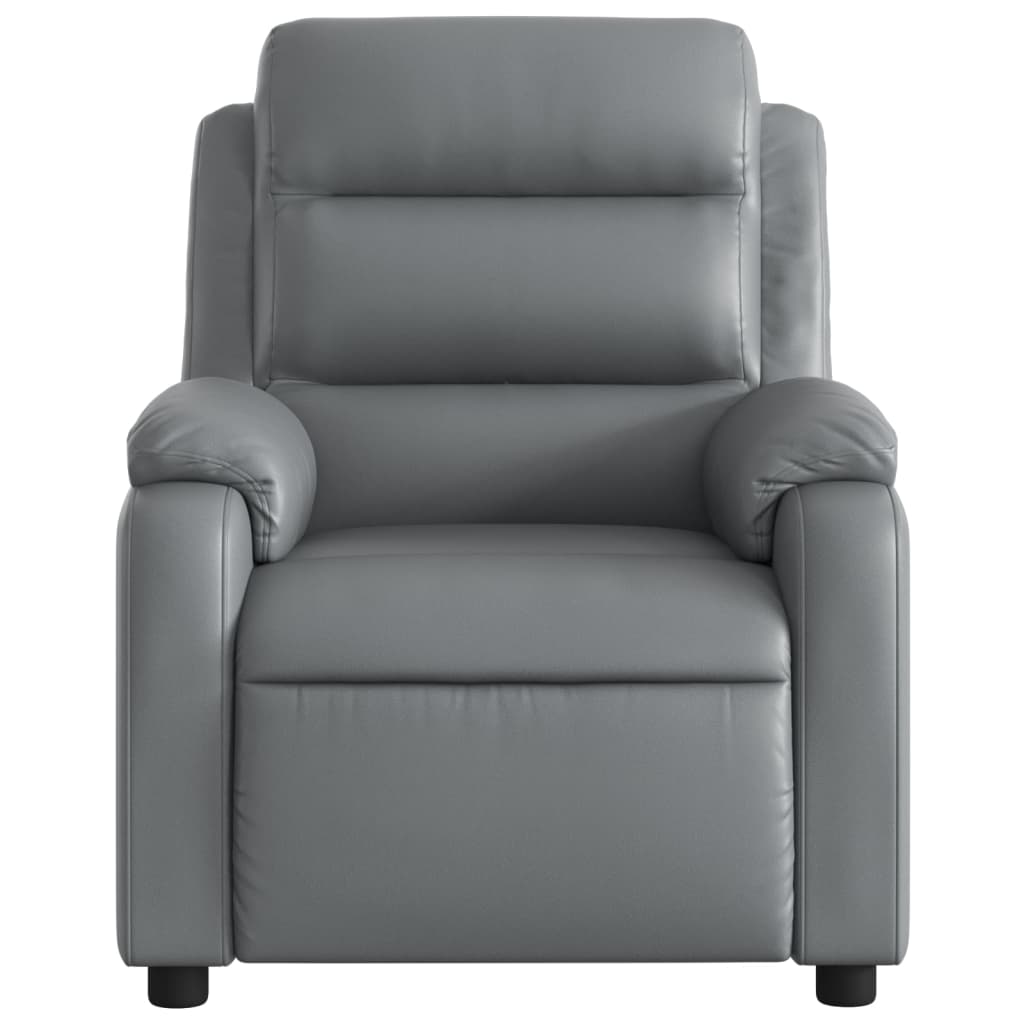 Fauteuil inclinable Gris Similicuir Fauteuils vidaXL   