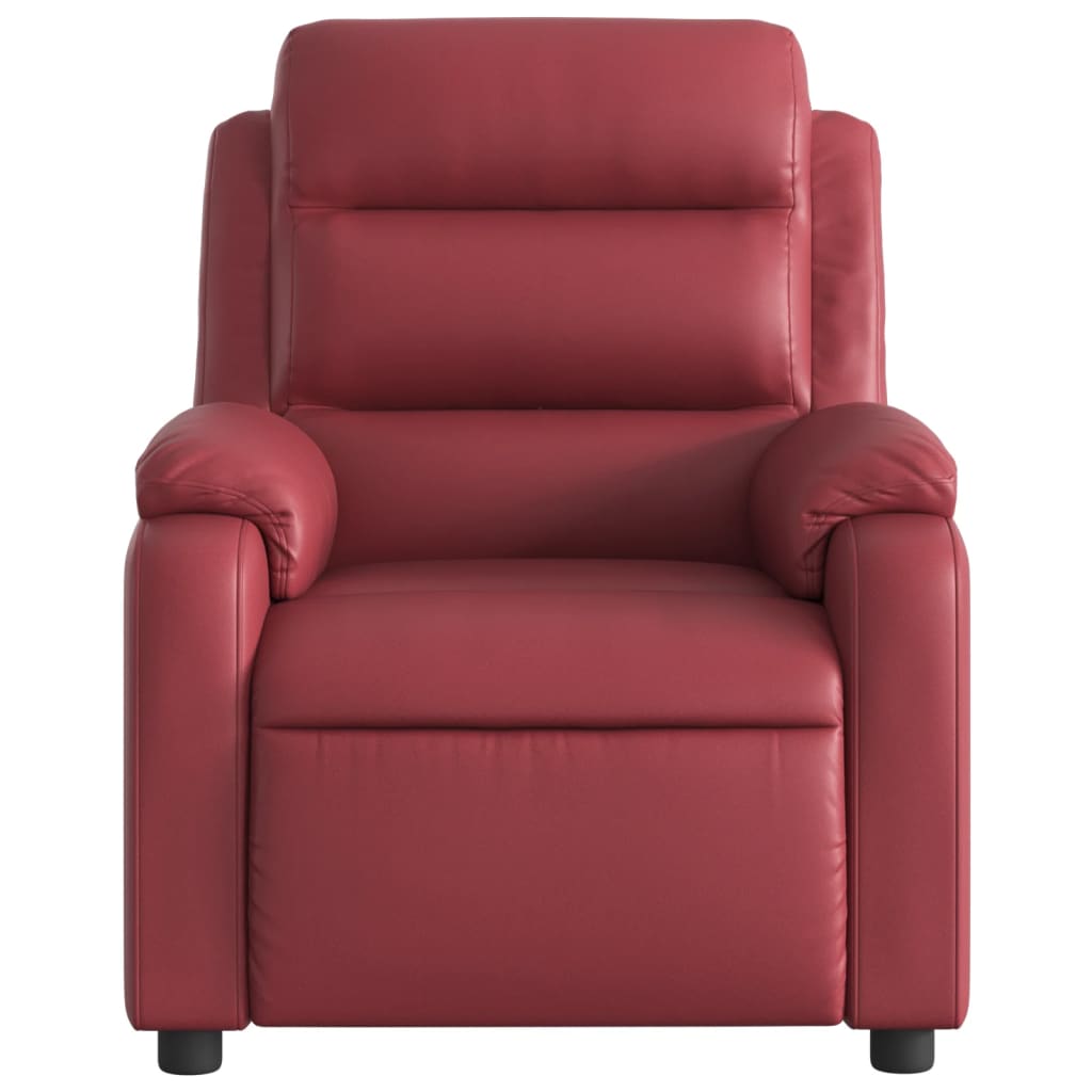 Fauteuil inclinable Rouge bordeaux Similicuir - Xios Store SNC