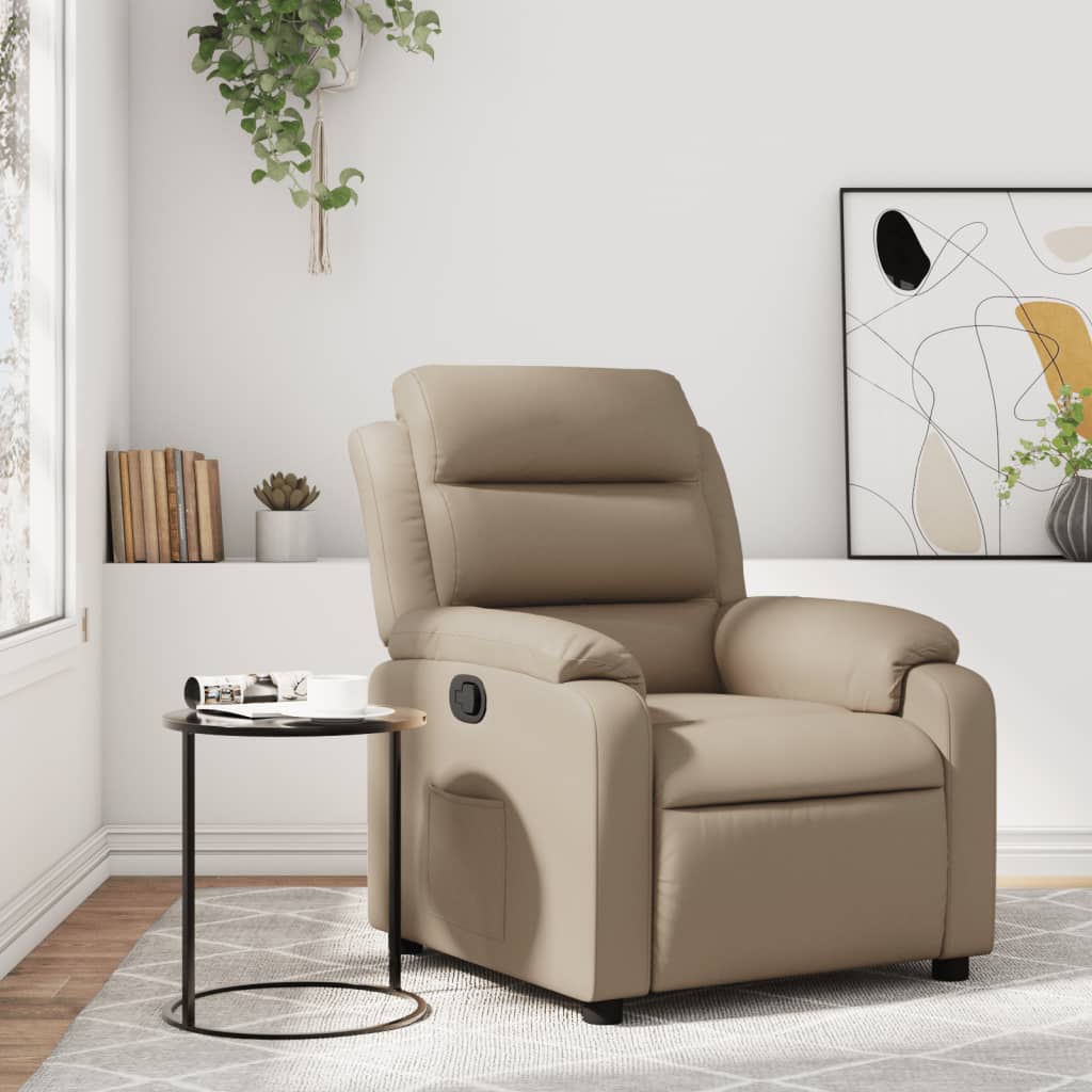 Fauteuil inclinable Cappuccino Similicuir - Xios Store SNC