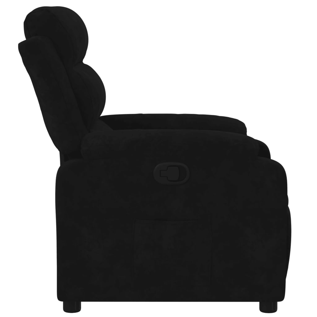 Fauteuil inclinable noir velours Fauteuils vidaXL   