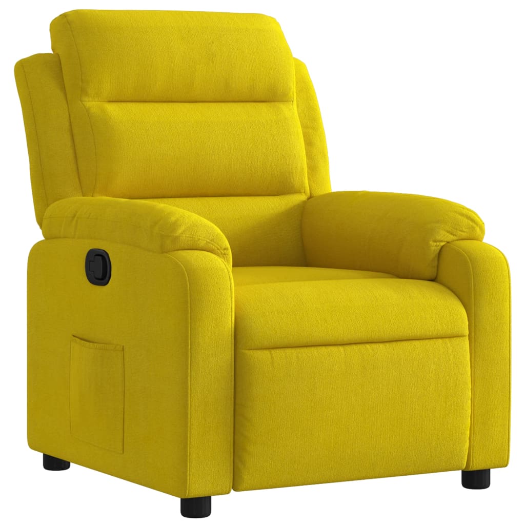 Fauteuil inclinable jaune velours Fauteuils vidaXL   