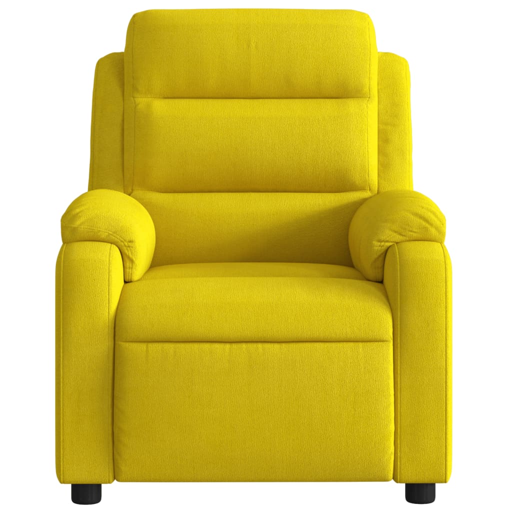 Fauteuil inclinable jaune velours Fauteuils vidaXL   