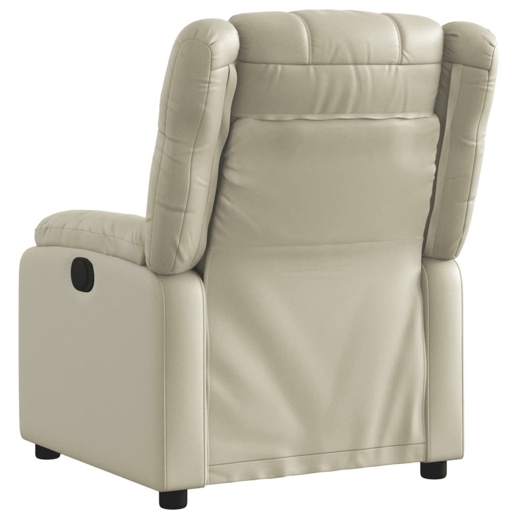 Fauteuil inclinable Crème Similicuir - Xios Store SNC