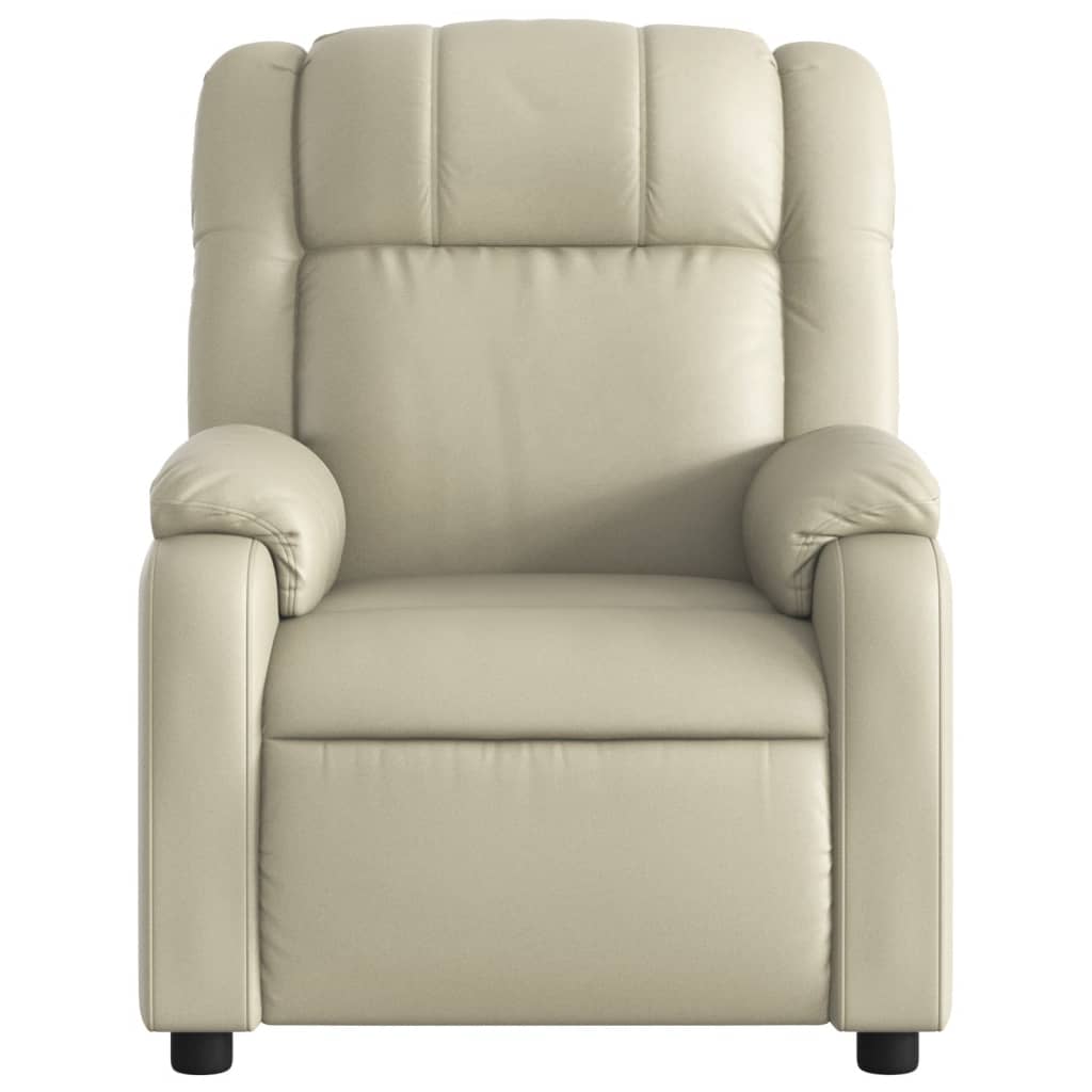 Fauteuil inclinable Crème Similicuir - Xios Store SNC