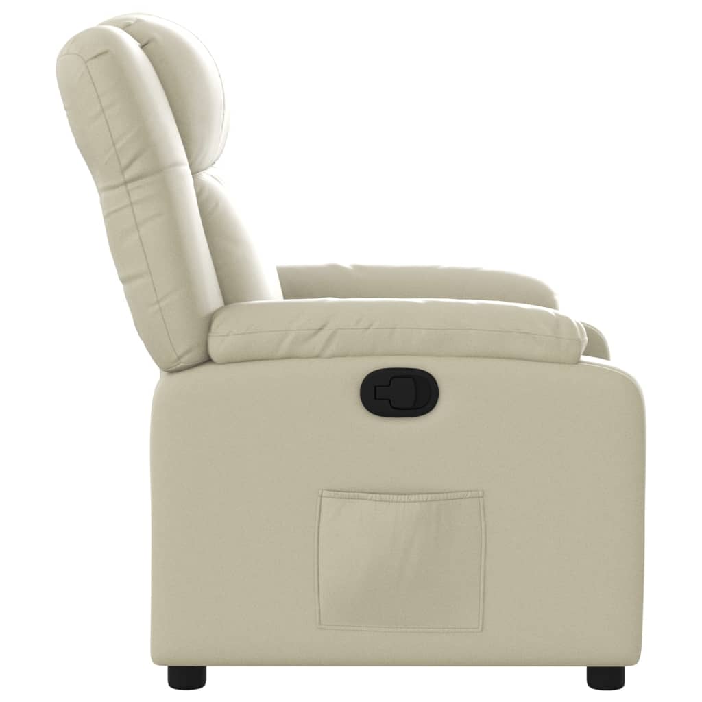 Fauteuil inclinable Crème Similicuir - Xios Store SNC