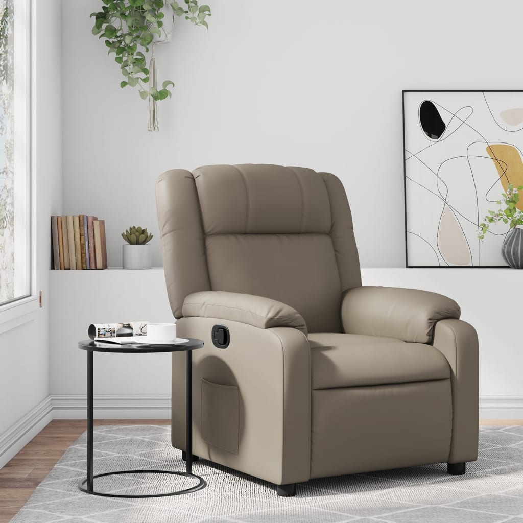 Fauteuil inclinable Cappuccino Similicuir - Xios Store SNC