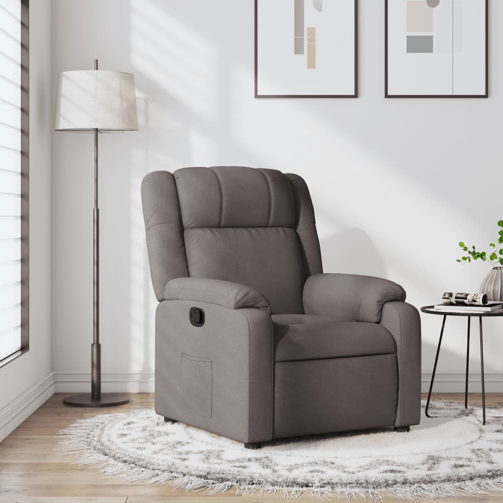 Fauteuil inclinable Taupe Tissu - Xios Store SNC