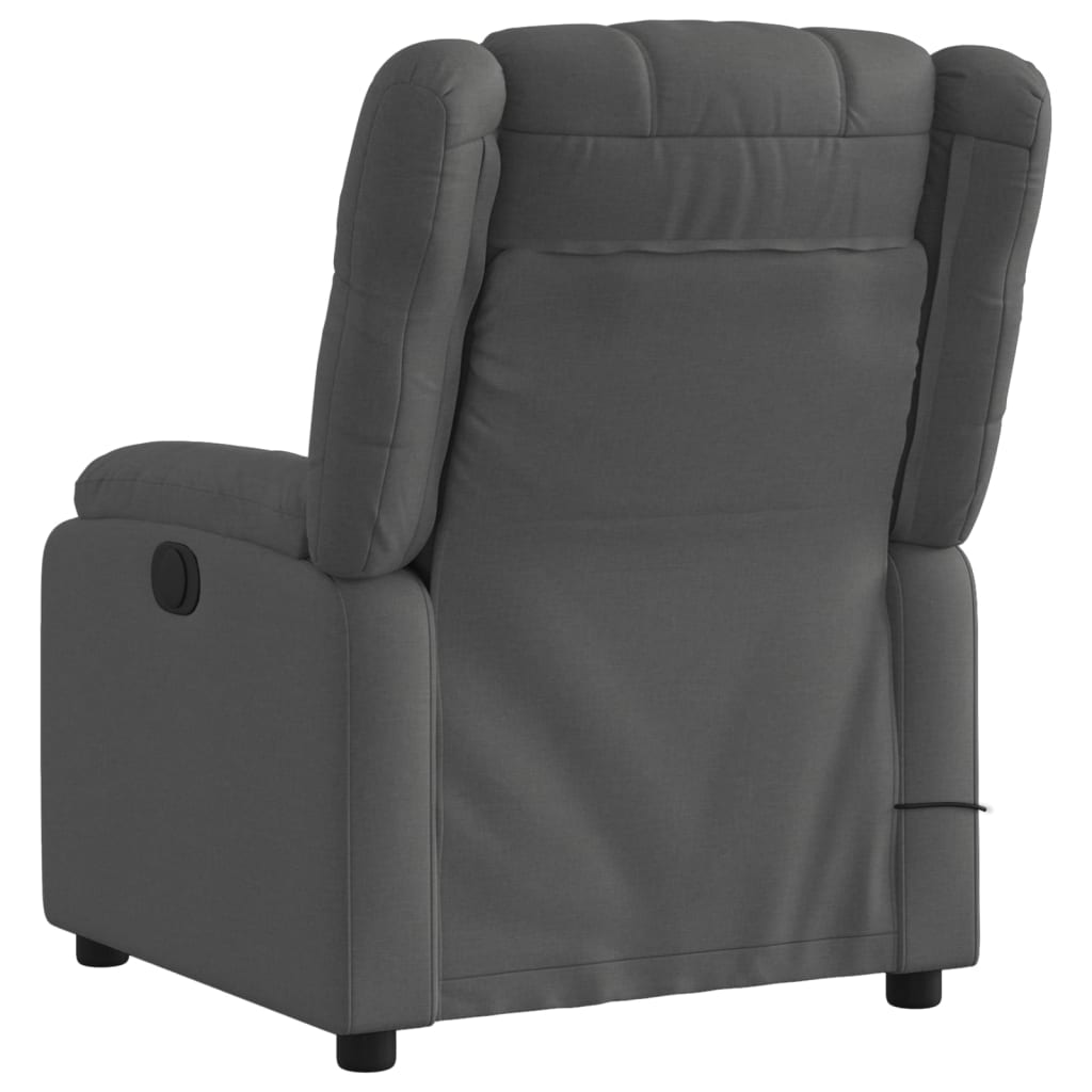 Fauteuil de massage inclinable Gris foncé Tissu - Xios Store SNC