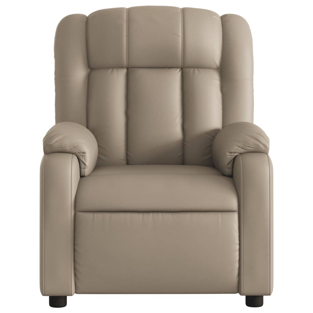 Fauteuil de massage inclinable Cappuccino Similicuir Fauteuils vidaXL   