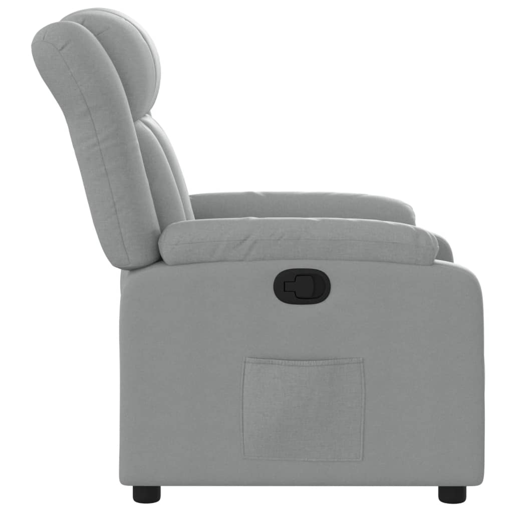 Fauteuil inclinable Gris clair Tissu - Xios Store SNC