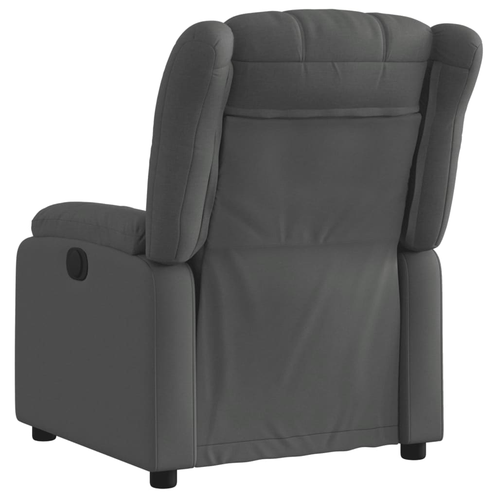 Fauteuil inclinable Gris foncé Tissu Fauteuils vidaXL   