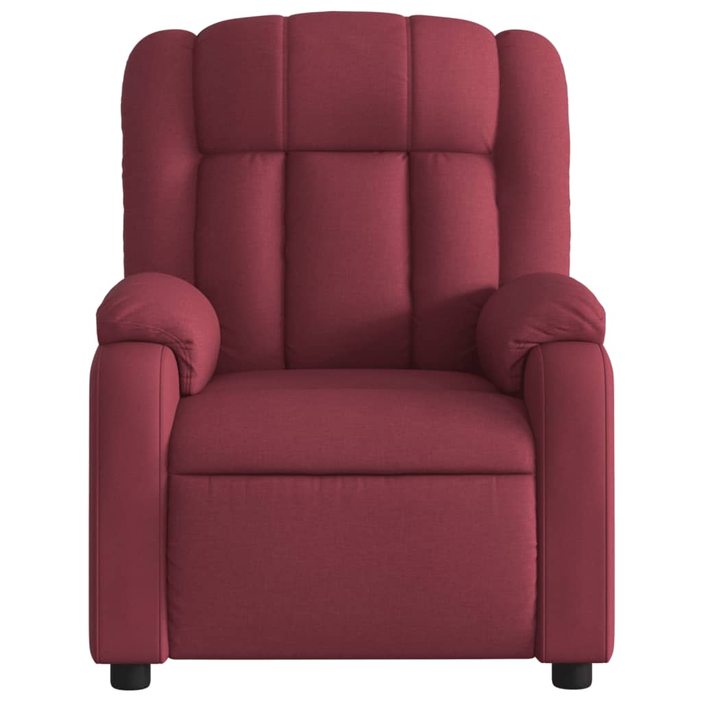 Fauteuil inclinable Rouge bordeaux Tissu - Xios Store SNC