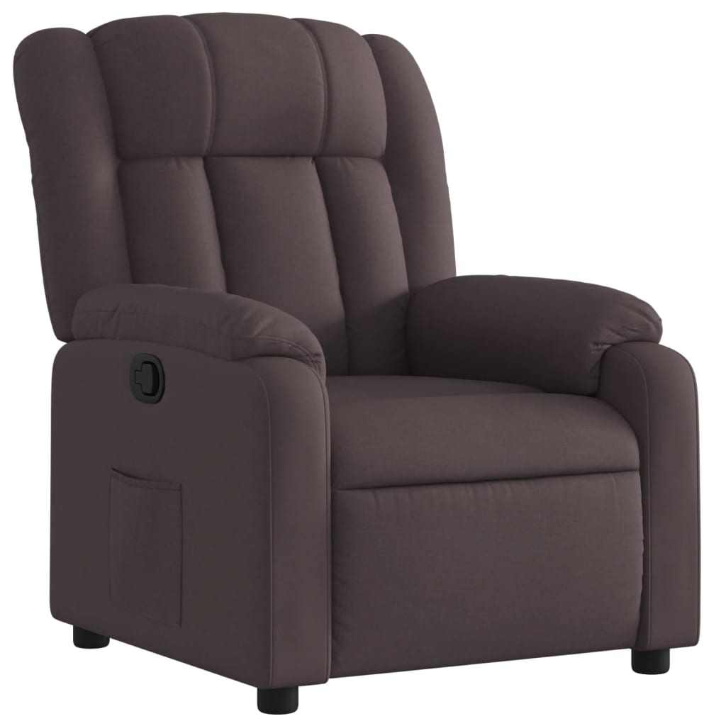 Fauteuil inclinable Marron foncé Tissu - Xios Store SNC